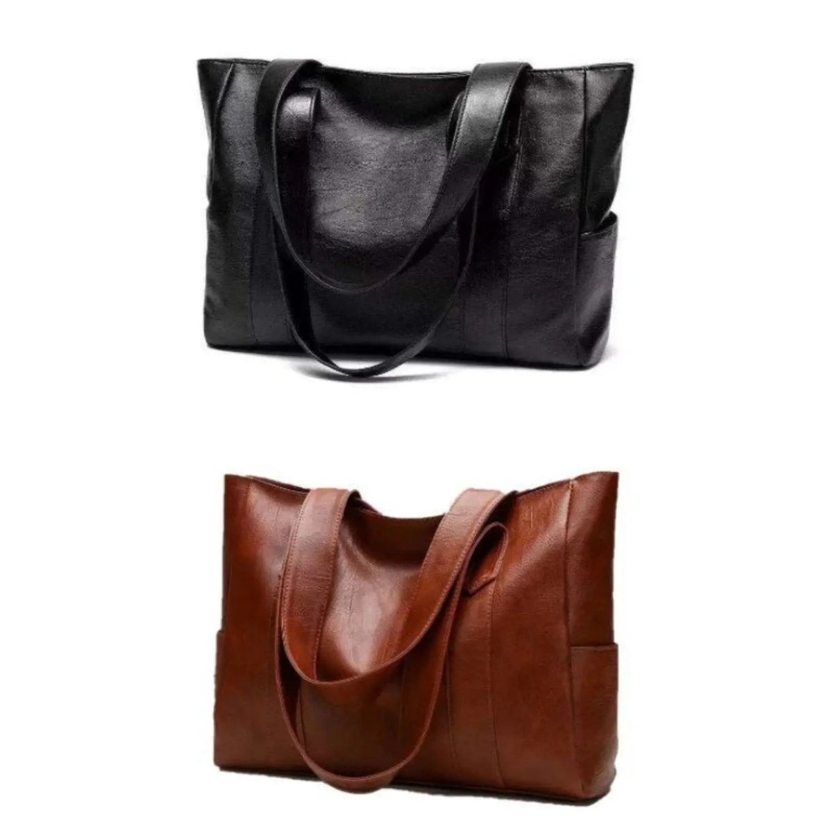 Chic & Functional Retro-Inspired PU Leather Shoulder Bag