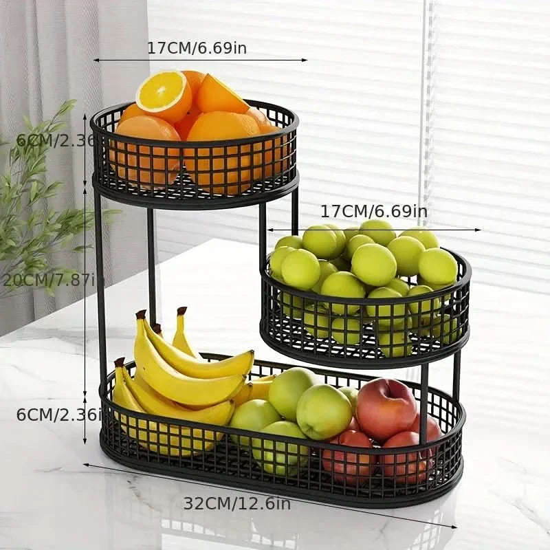 Fruit Storage Rack for Countertop – Modern Display Stand