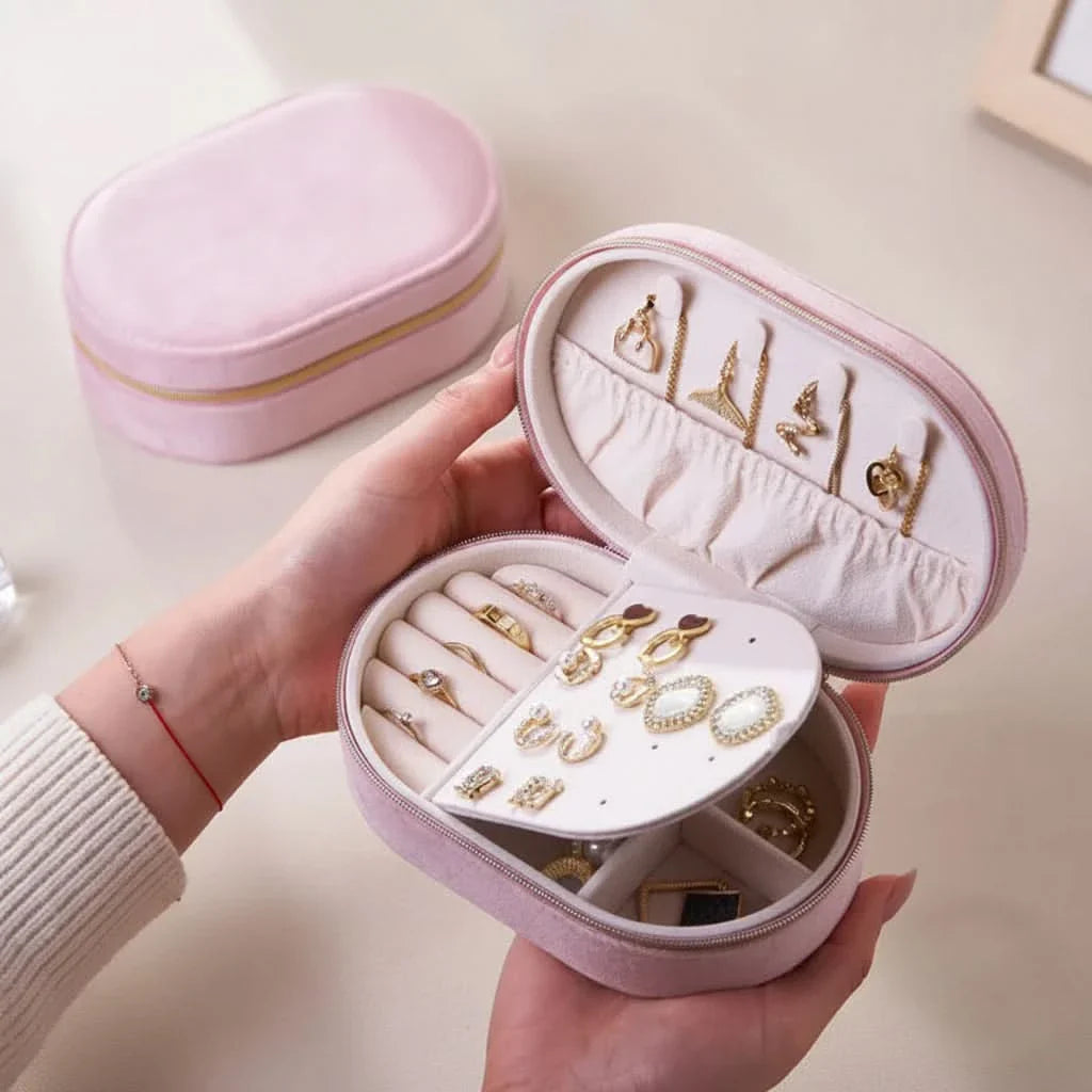 Compact Jewelry Organizer for Travel Bags and Luggage