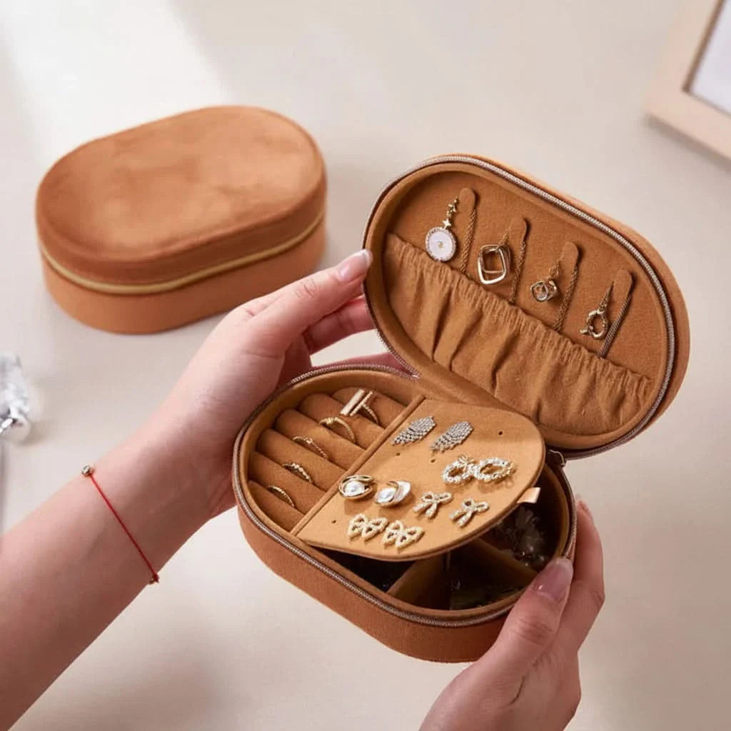 Compact Jewelry Organizer for Travel Bags and Luggage