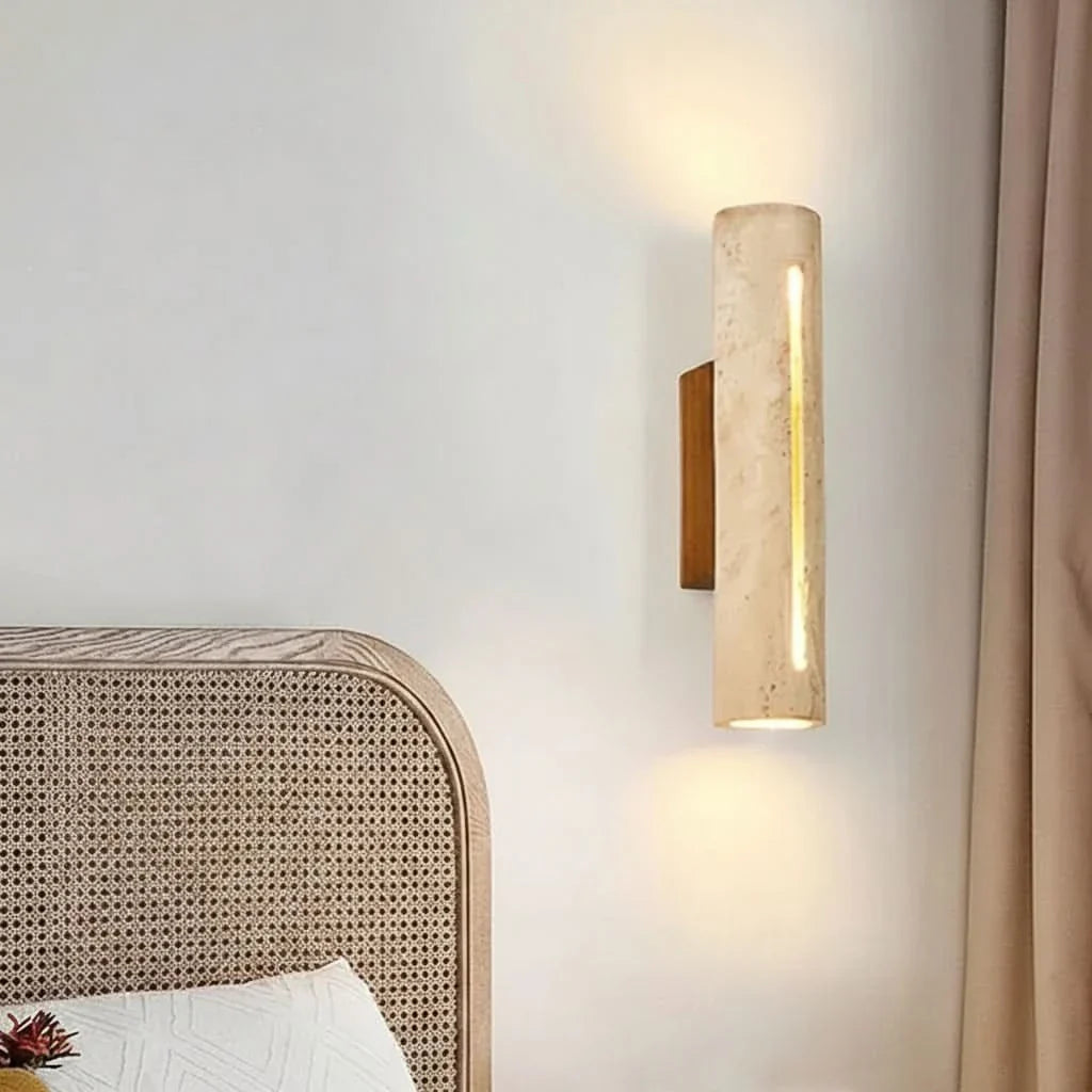 Stylish Travertine Wall Light Fixture for Contemporary Spaces