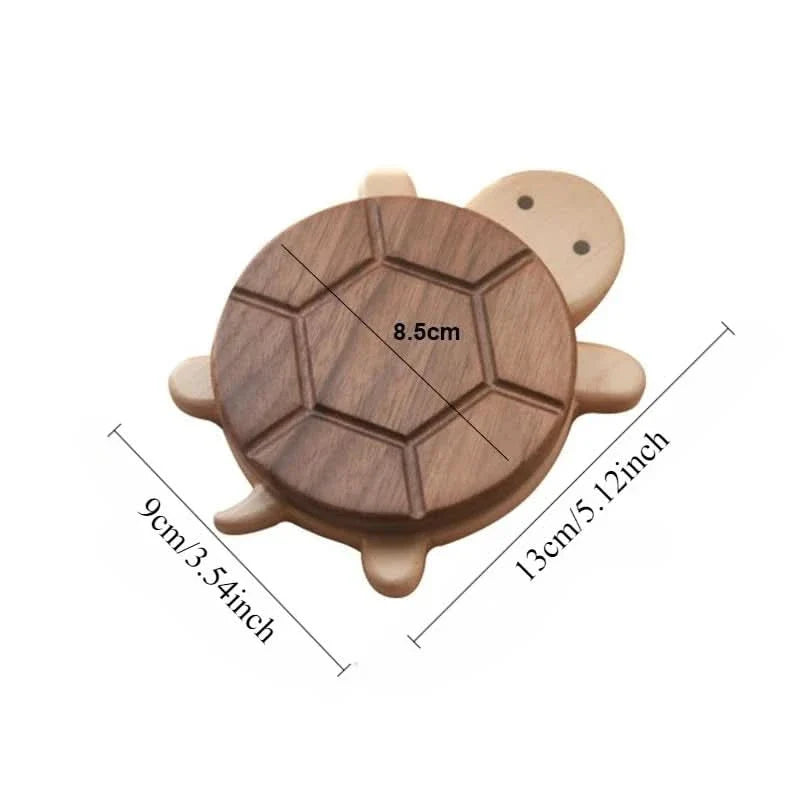 Wooden Table Protector in Turtle Shape for Hot Teapots