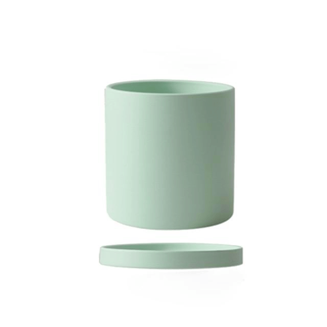 Sleek White Ceramic Planter for Modern Home Styling