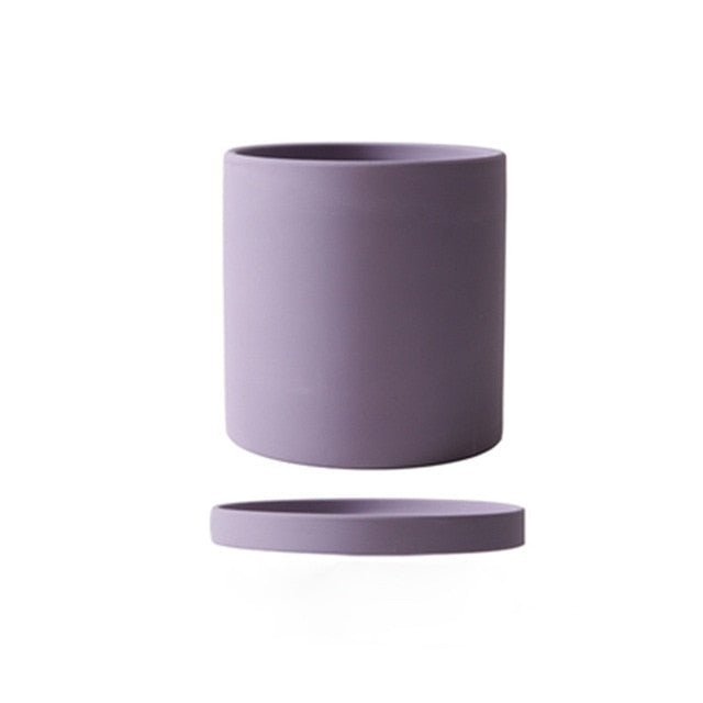Sleek White Ceramic Planter for Modern Home Styling