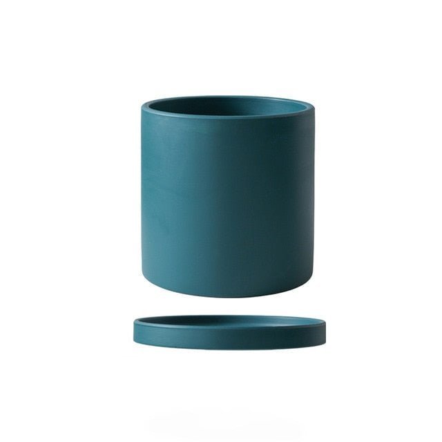 Sleek White Ceramic Planter for Modern Home Styling