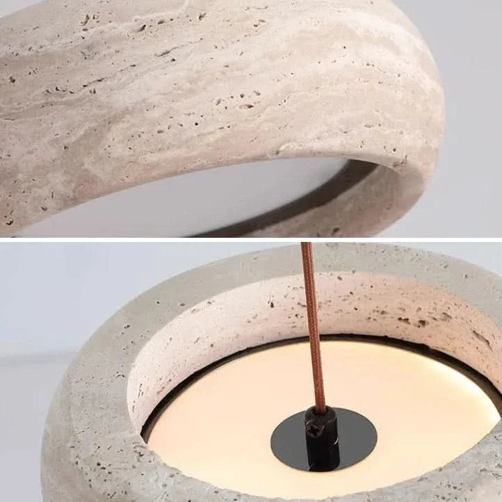 Contemporary Pendant Light in Travertine for Modern Interiors