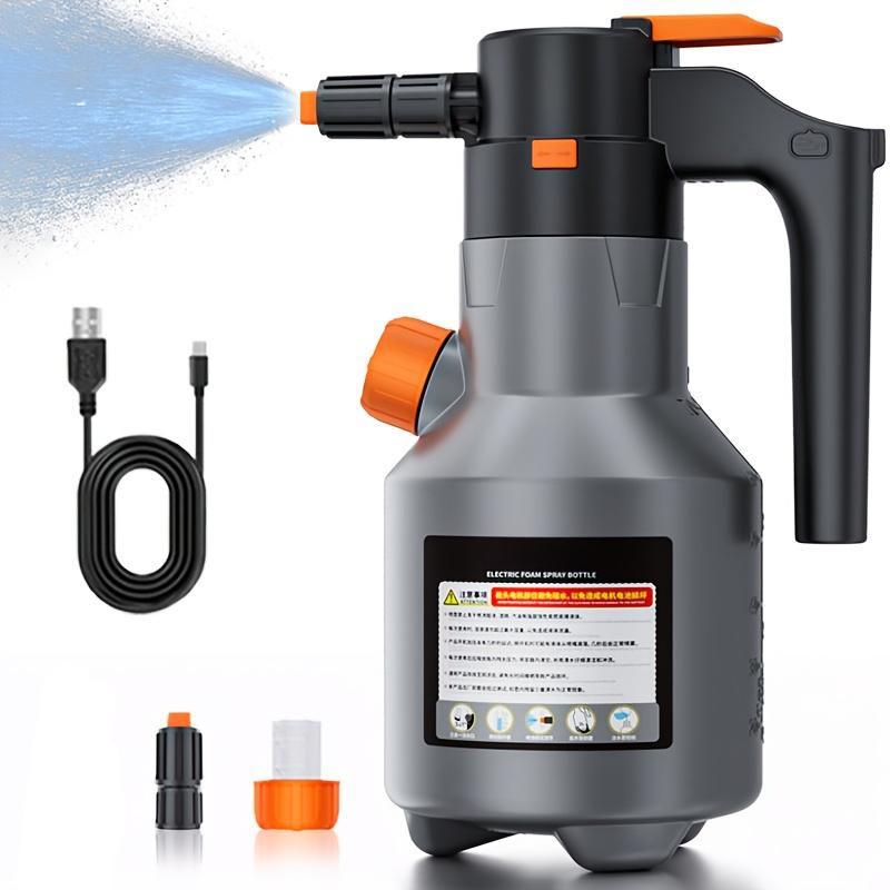 Electric Foam Spray Bottle | Adjustable Nozzle | Sticking Cleaning Foam