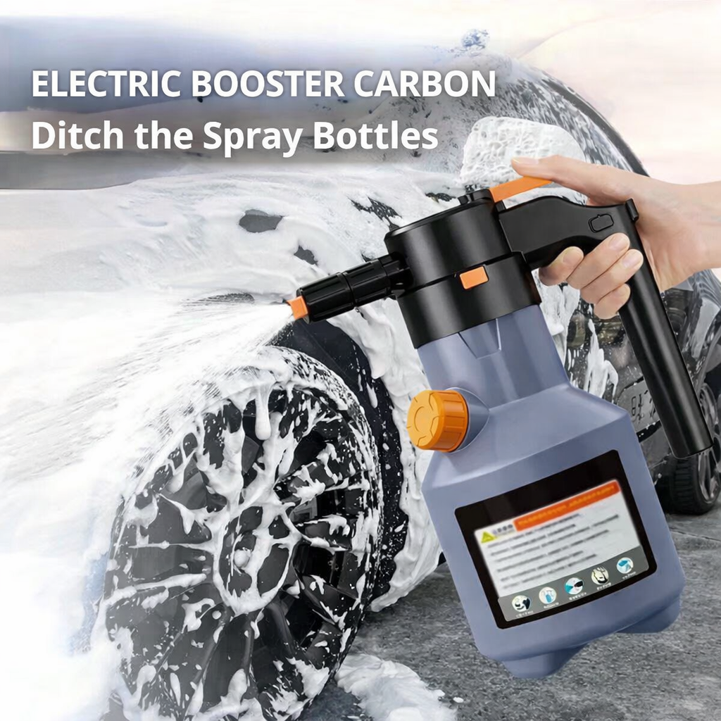 Electric Foam Spray Bottle | Adjustable Nozzle | Sticking Cleaning Foam