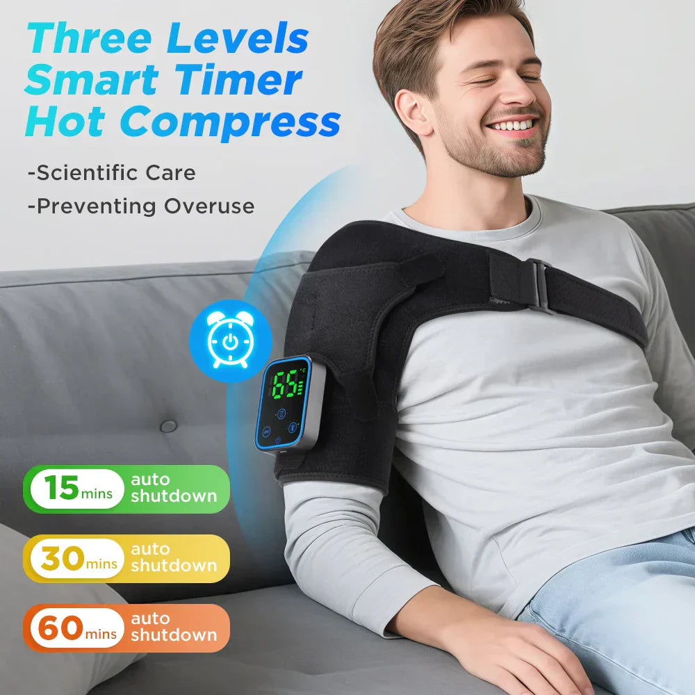 Electric Shoulder, Elbow, and Knee Stretching Device | Heat Vibration | App Control