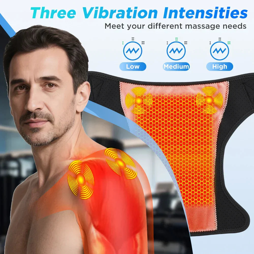 Electric Shoulder, Elbow, and Knee Stretching Device | Heat Vibration | App Control