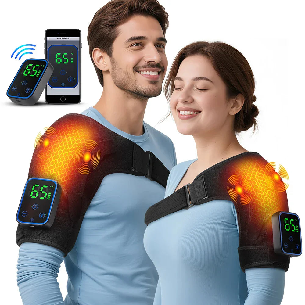 Electric Shoulder, Elbow, and Knee Stretching Device | Heat Vibration | App Control