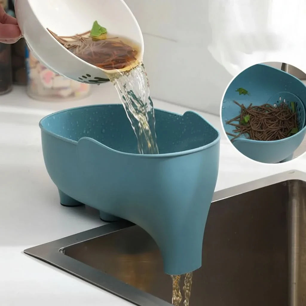 Elephant-Shaped Kitchen Sink Strainer for Effortless Cleaning
