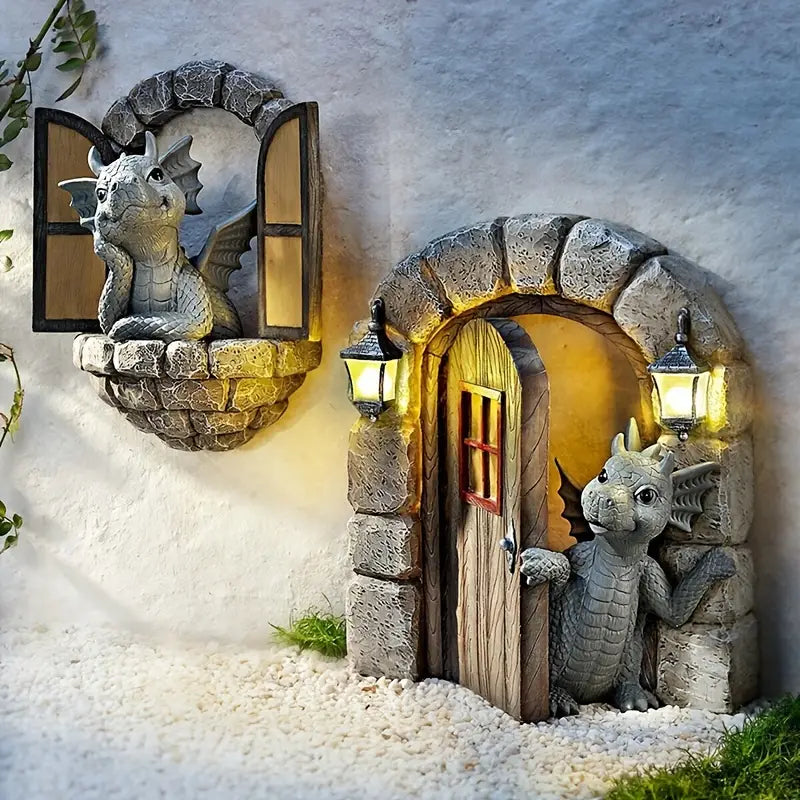 Enchanting Dragon Sculpture for Your Outdoor Oasis