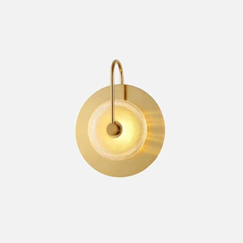 Chic Brass & Glass Wall Light Fixture - Stylish Illumination