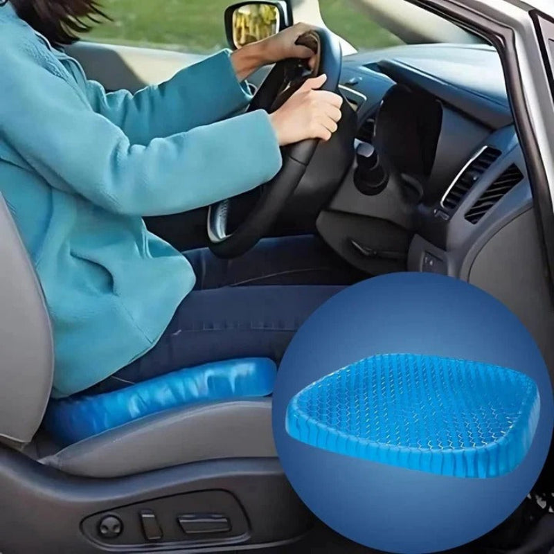 Portable Gel Comfort Cushion with Honeycomb Design