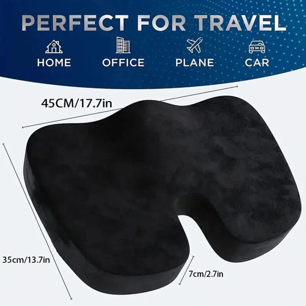 Memory Foam Cushion for Seat Support and Improved Posture