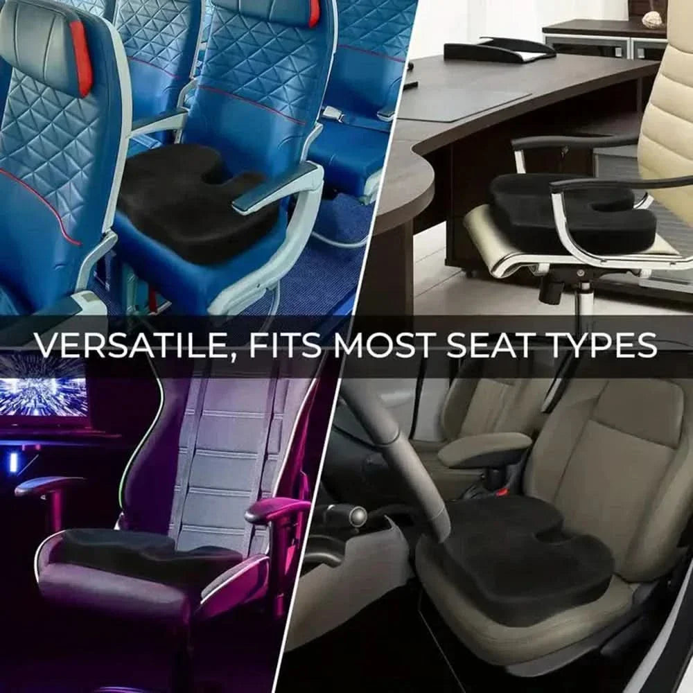 Memory Foam Cushion for Seat Support and Improved Posture