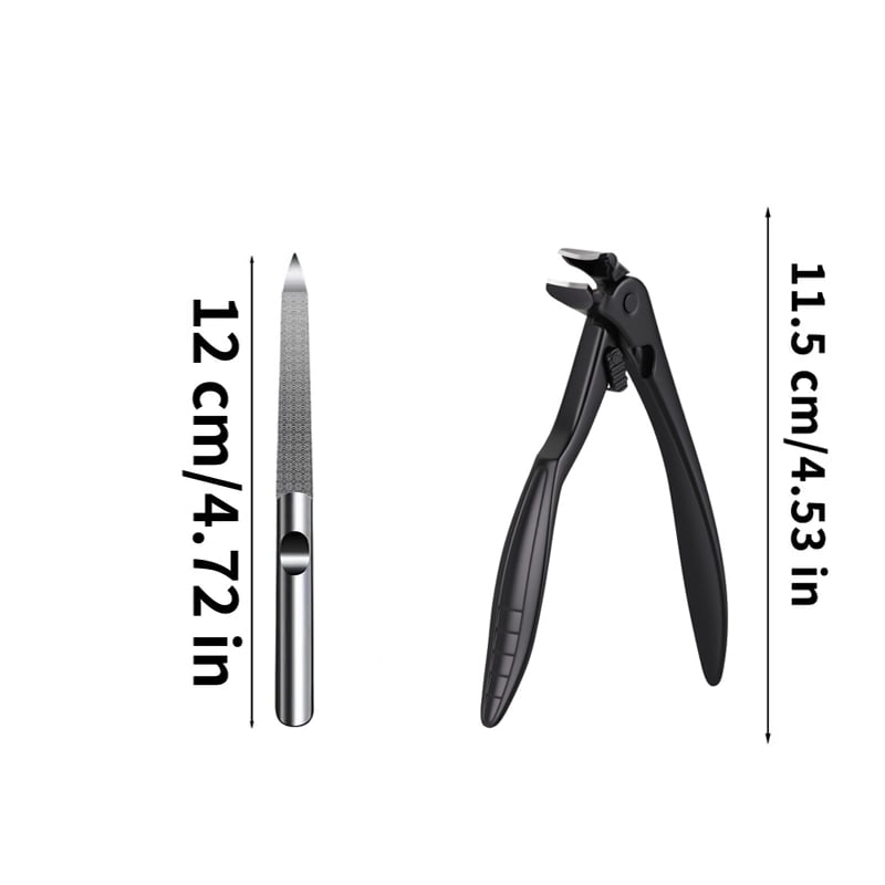 Ergonomic Nail Scissors with Long Handle and Angled Tip