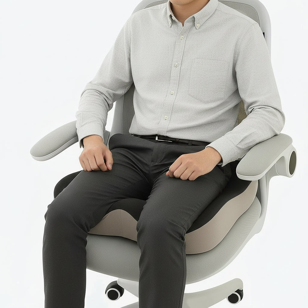 Ergonomic Memory Foam Office Seat Cushion for Lower Back Support