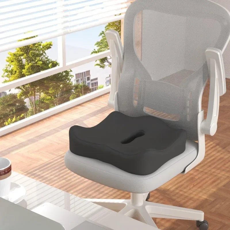 Ergonomic Memory Foam Office Seat Cushion for Lower Back Support