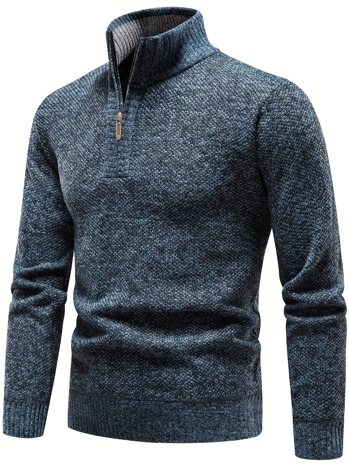 Casual Half-Zip Thermal Sweater