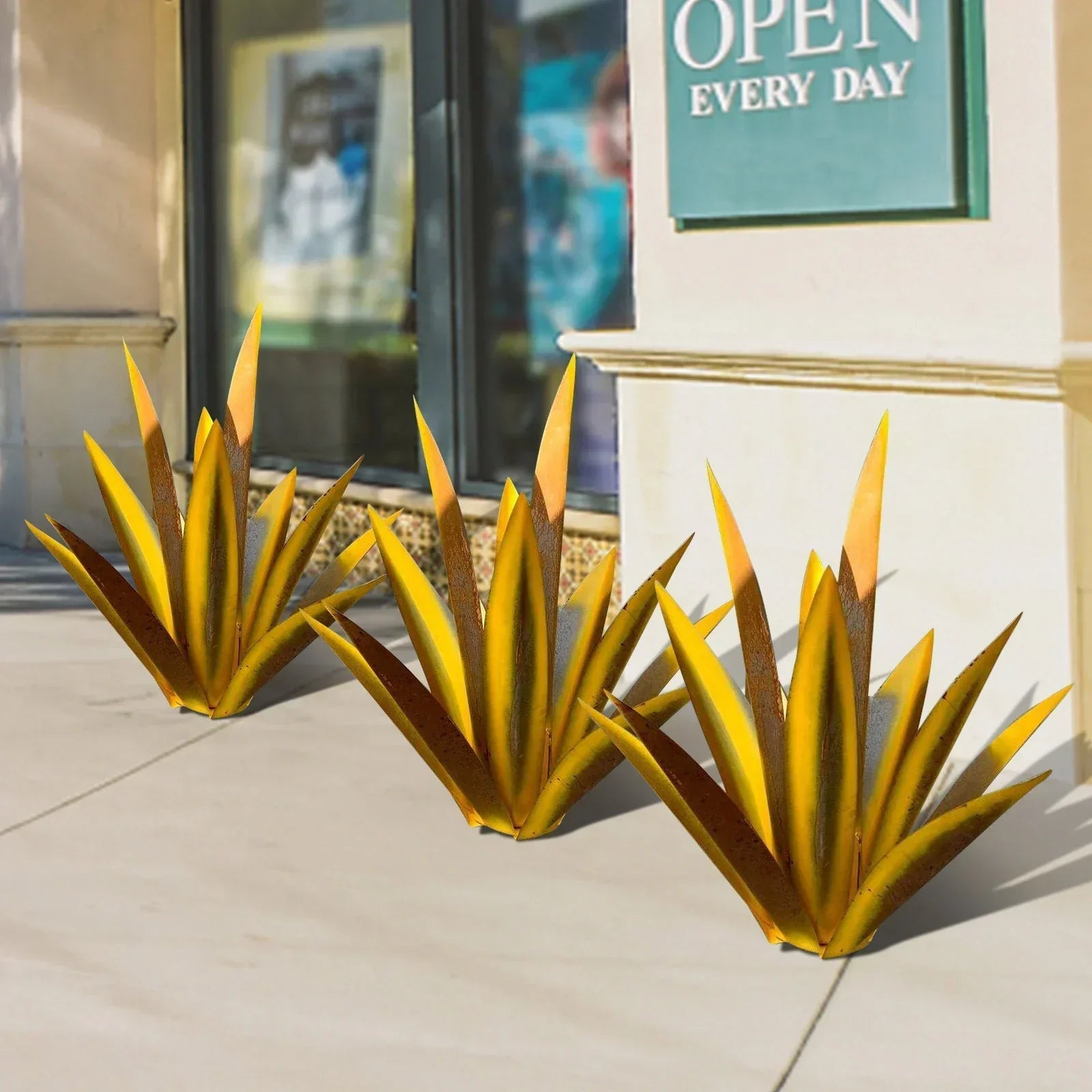 Timeless Agave Metal Garden Art for Indoor and Outdoor Spaces