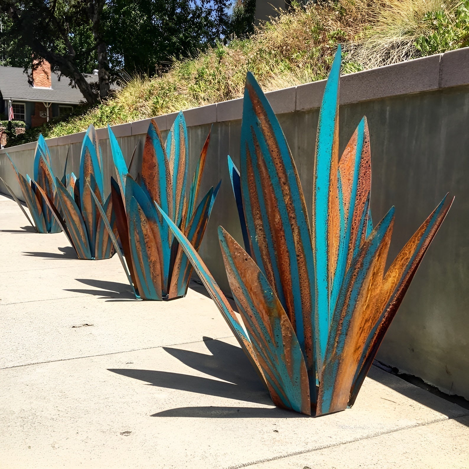 Timeless Agave Metal Garden Art for Indoor and Outdoor Spaces