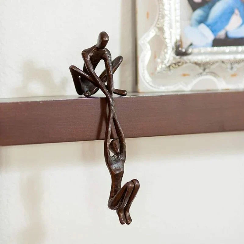 Timeless Connection Figurine - Elegant Couple Sculpture for Home