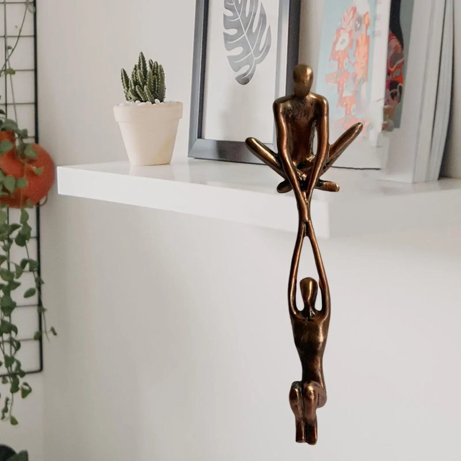 Timeless Connection Figurine - Elegant Couple Sculpture for Home
