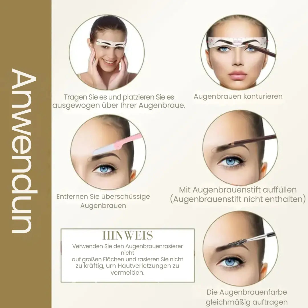 Brow Shaping Kit – Create Stunning, Symmetrical Eyebrows in Seconds