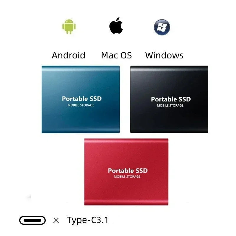 128GB External SSD | Fast Data Backup | USB-C Connection