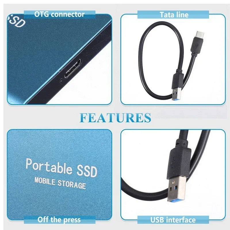 128GB External SSD | Fast Data Backup | USB-C Connection