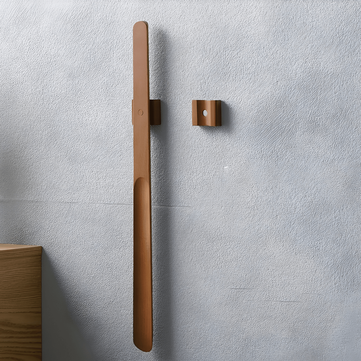 ShoeEase - Extra-Long Wooden Shoe Horn with Ergonomic Grip