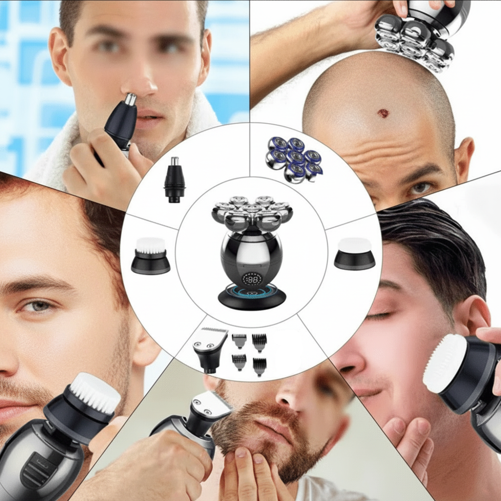 7D Waterproof Electric Shaver for Wet and Dry Use