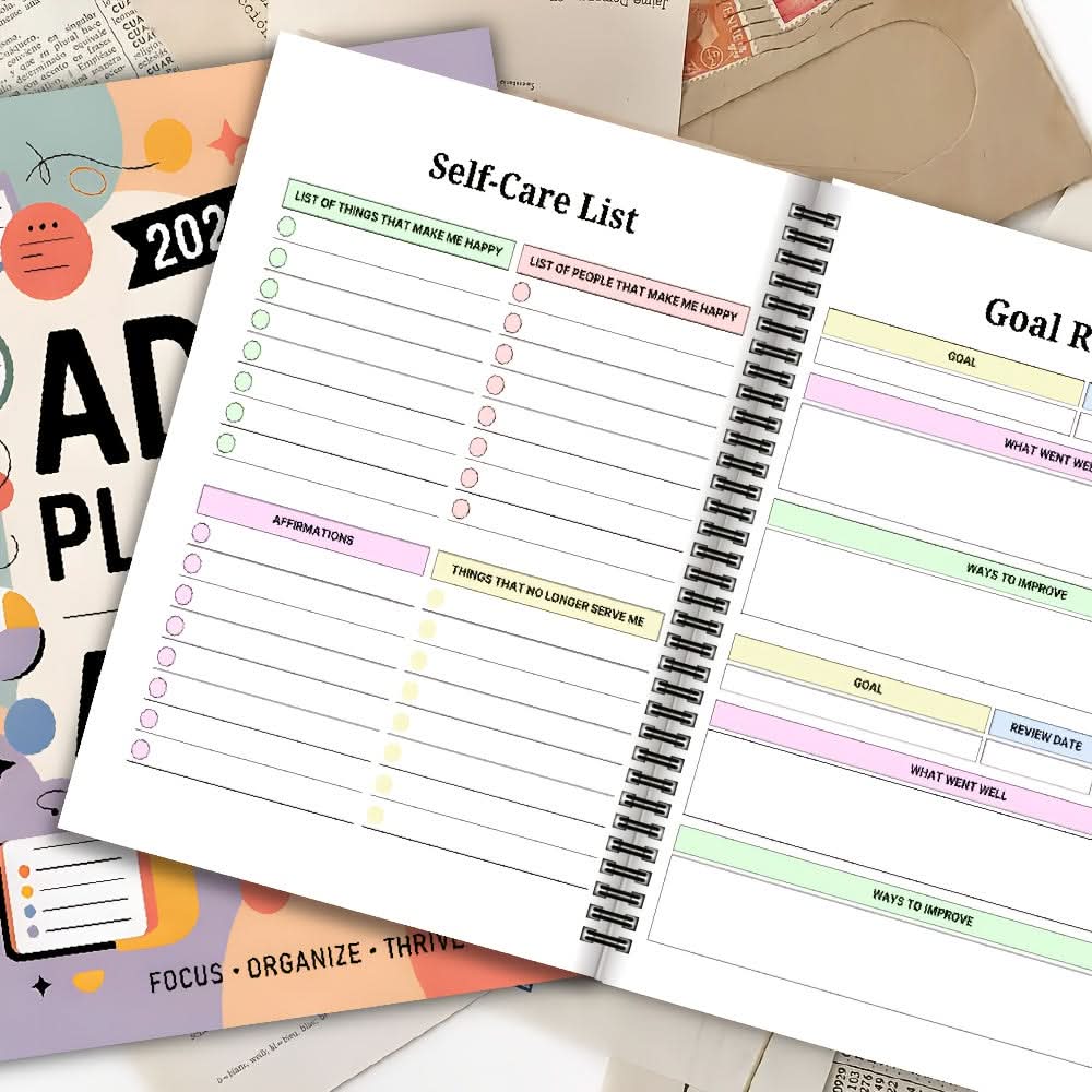 2026 ADHD Planner for Adults - Daily & Weekly Productivity Organizer