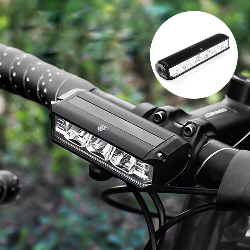 Bicycle Light with 180-Degree Beam Angle and Battery Indicator