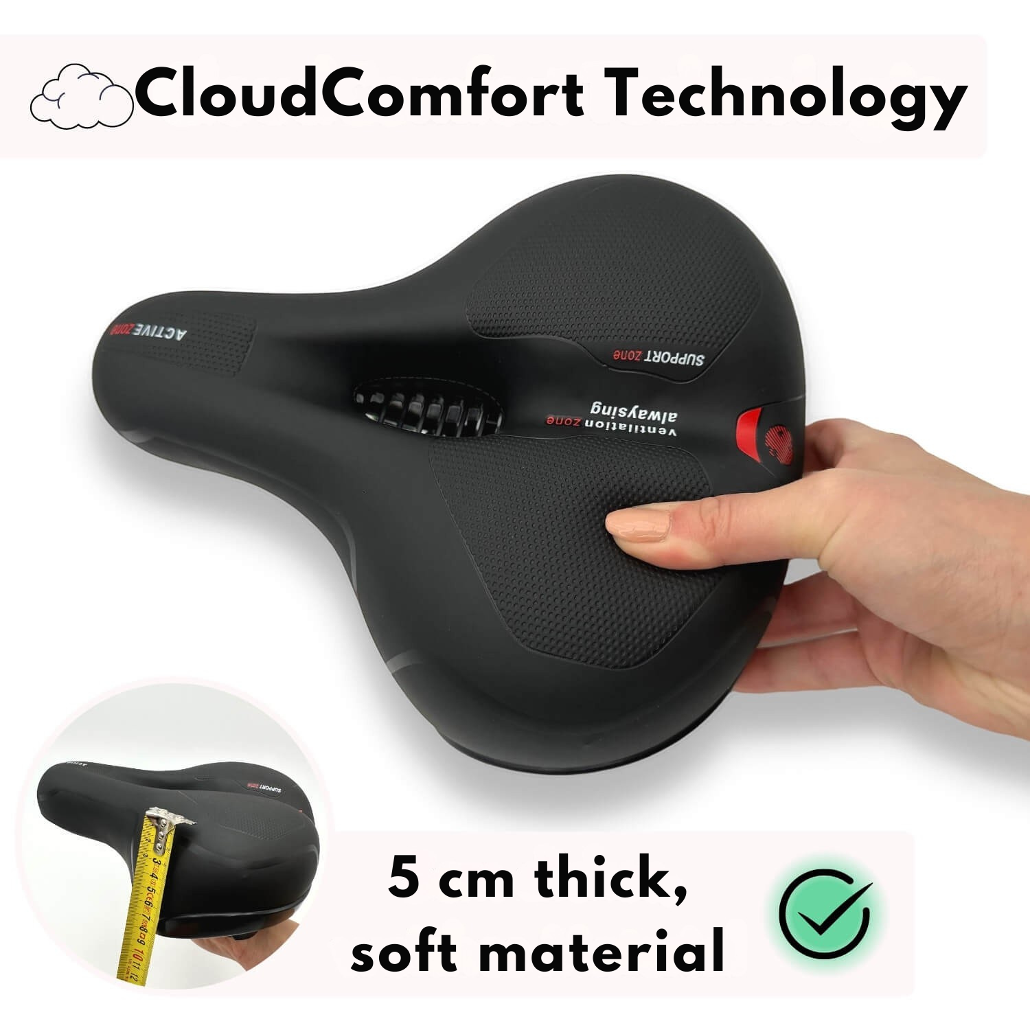 Ergonomic Bicycle Seat | Shock-Absorbing Comfort