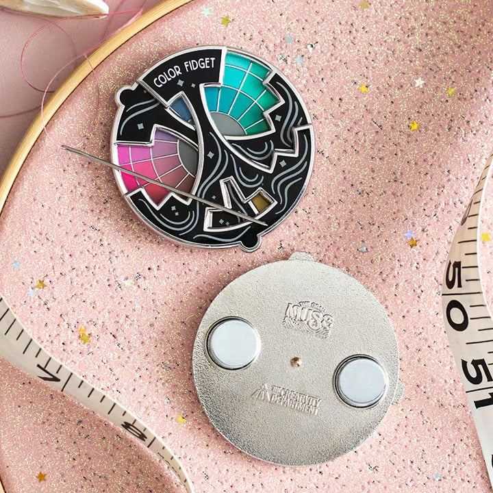 Color Theory Fidget | Rotating Enamel Pin | Creative Design | Collector's Pin