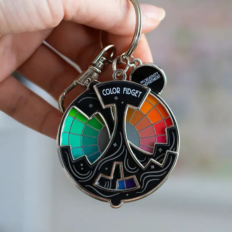 Color Theory Fidget | Rotating Enamel Pin | Creative Design | Collector's Pin