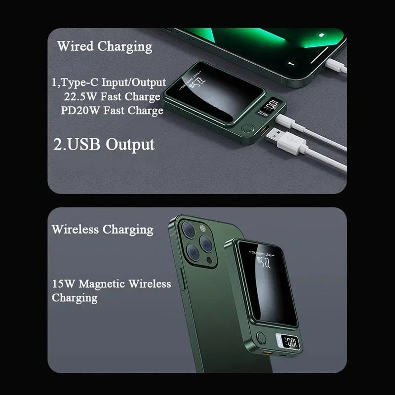 SwiftPower Magnetic Portable Wireless Charger - 22.5W Fast Charge