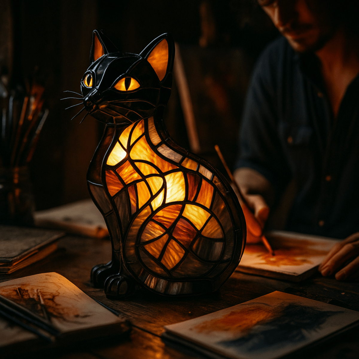 Whimsical Cat Night Light for a Cozy Atmosphere