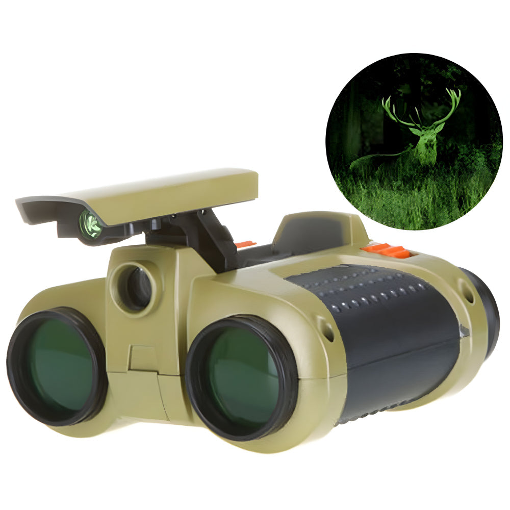 Binoculars | Children's Night Vision Binoculars | 4x30 Magnification | Durable and Waterproof