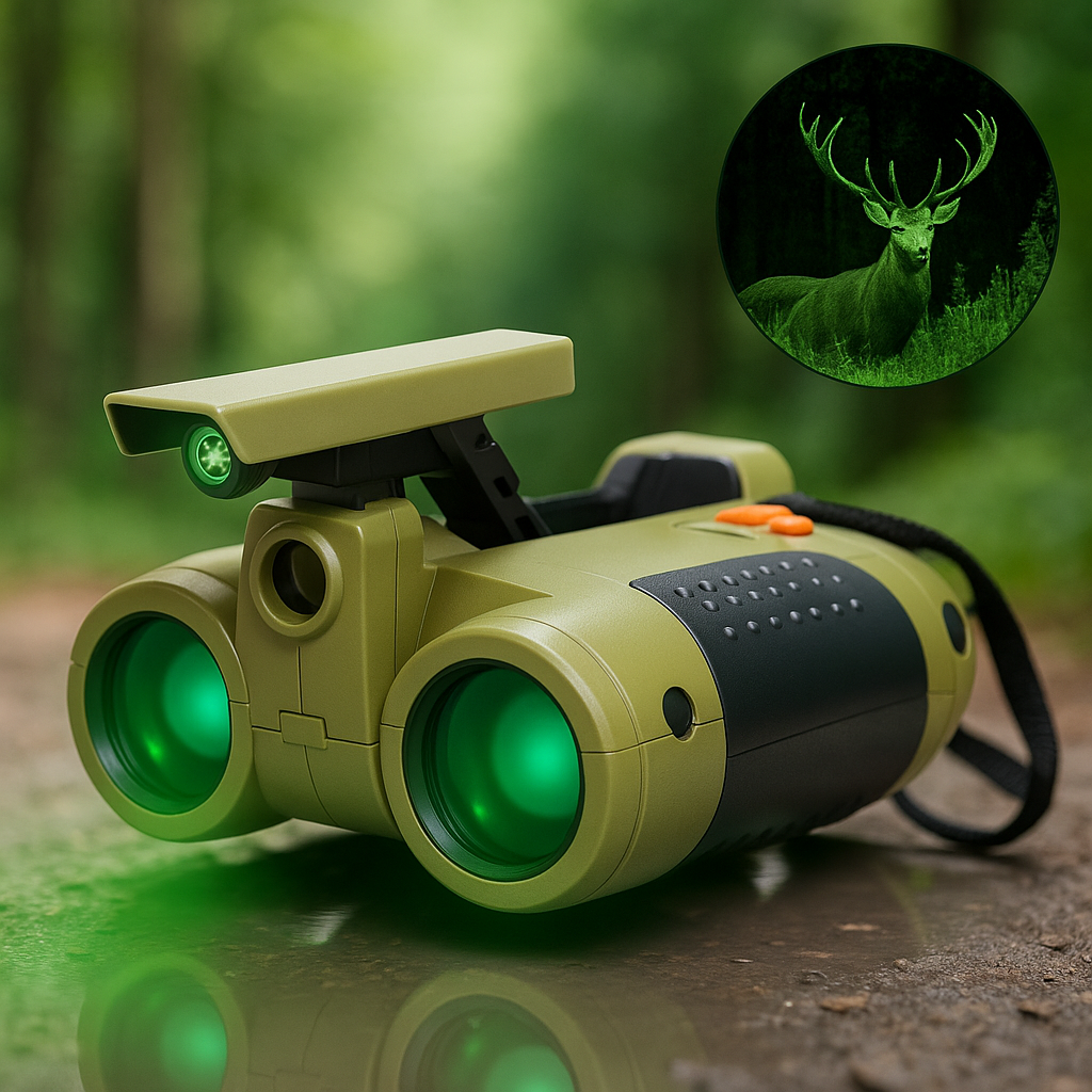 Binoculars | Children's Night Vision Binoculars | 4x30 Magnification | Durable and Waterproof