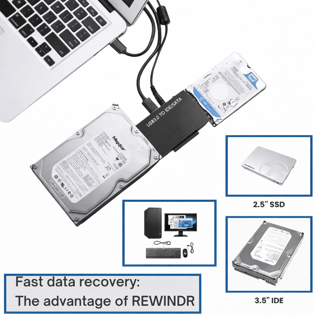 USB Hard Drive Adapter | SATA and IDE Connection | Fast Data Access