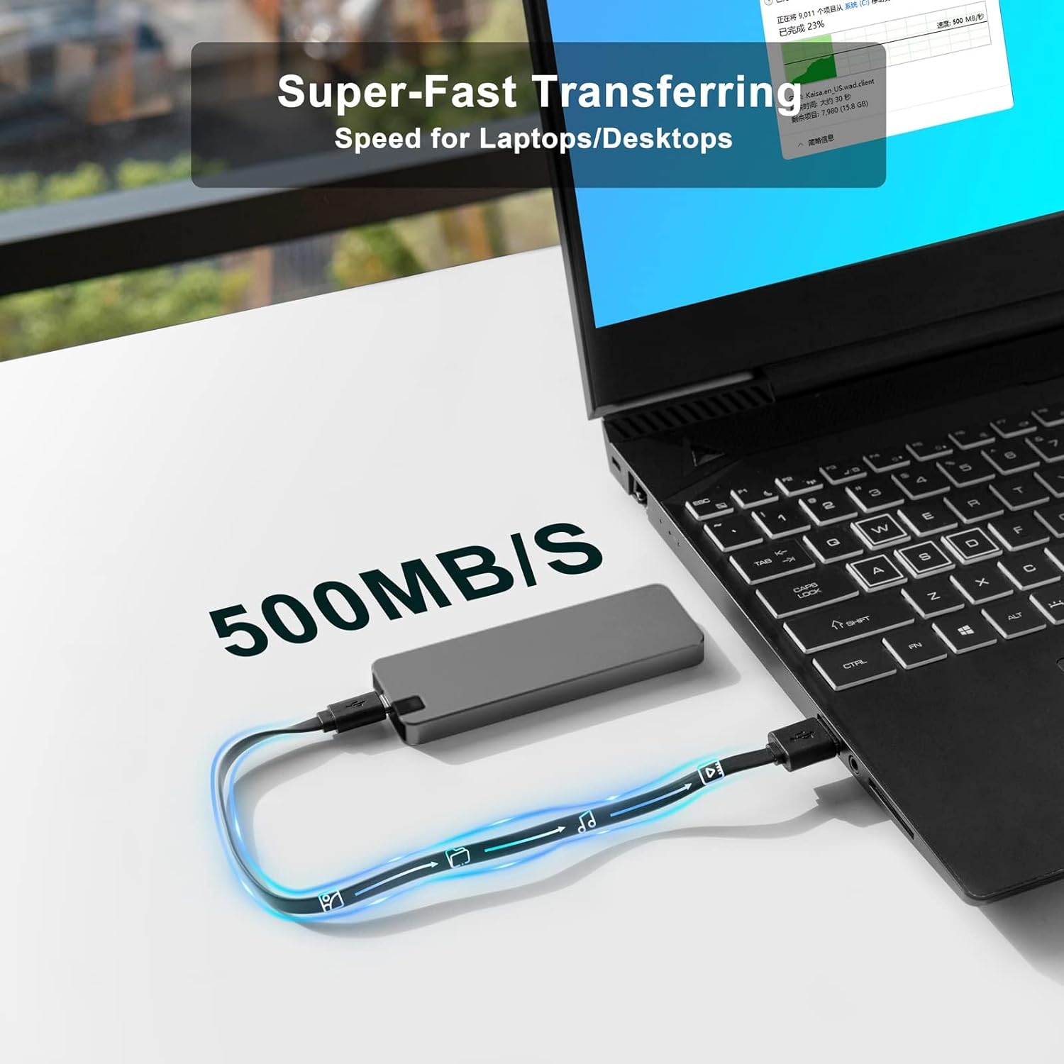 External Hard Drive | Fast USB Data Transfer | Durable Aluminum Case