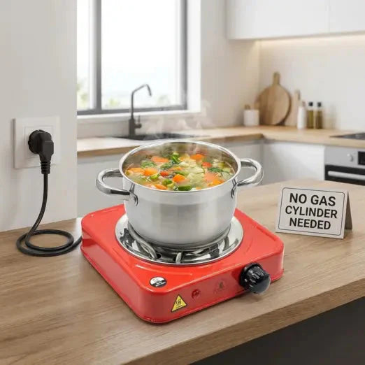 1000W Portable Electric Hot Plate for All Kitchen Needs