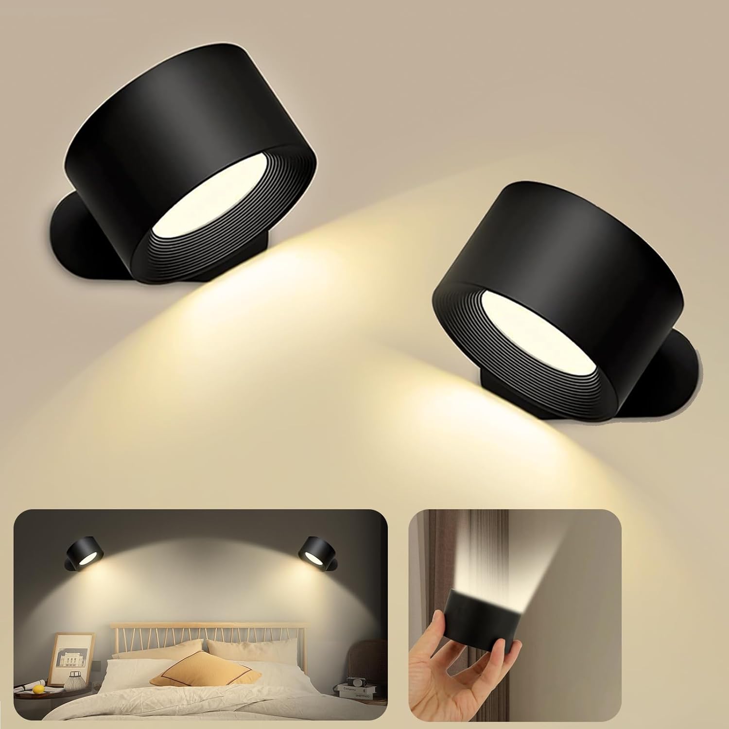 VersaGlow Wireless 360-Degree Rechargeable LED Light