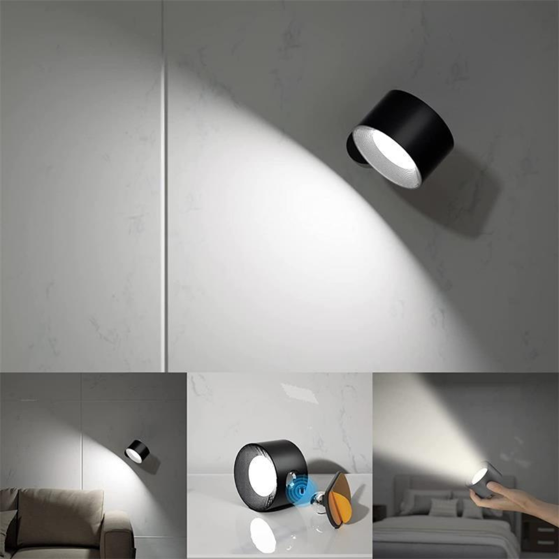 VersaGlow Wireless 360-Degree Rechargeable LED Light
