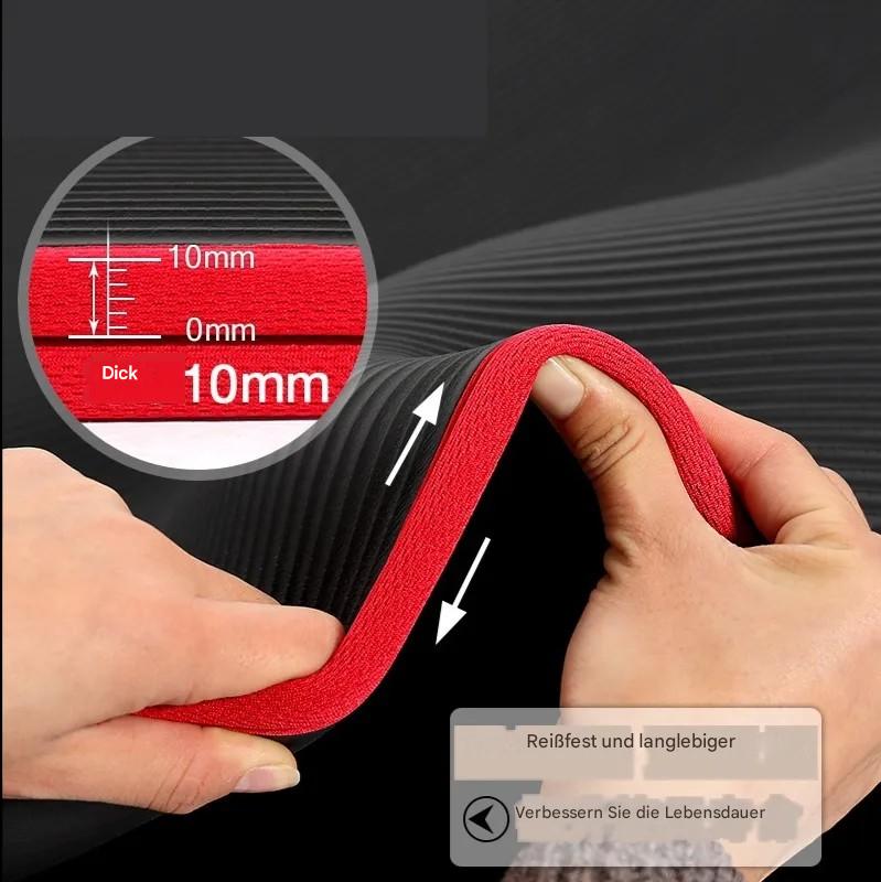UltraComfort Non-Slip 10mm Yoga Mat for Enhanced Support
