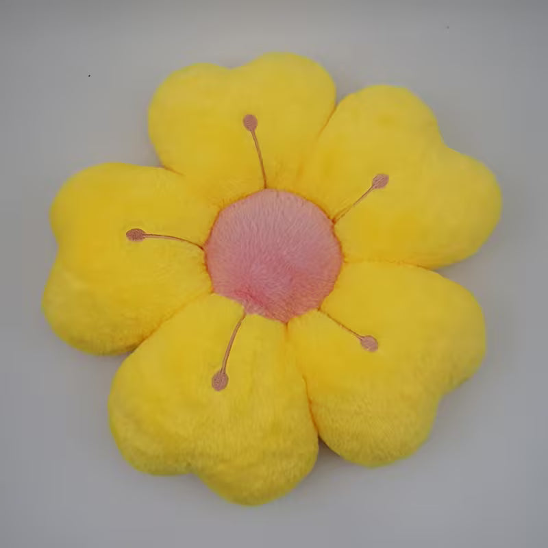 Charming Floral Plush Cushion for Cozy Spaces